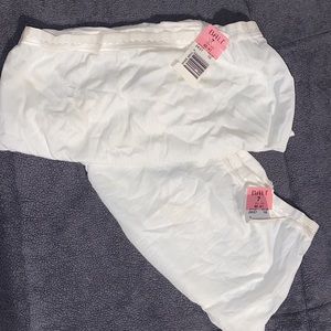 2-pack white stripe panties NWT